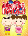 Kids with Grins Small Invitation