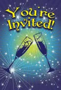 New Year Champagne Invitation