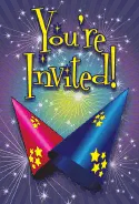 New Year Hats Invitation