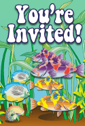 Sea Bass Tropical Fish Invitation